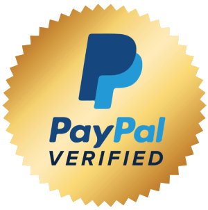 PayPal verified business badge.